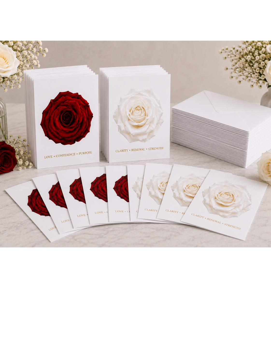 Signature Rose Gold Foil Card Collection | A 20 Card Gift Set