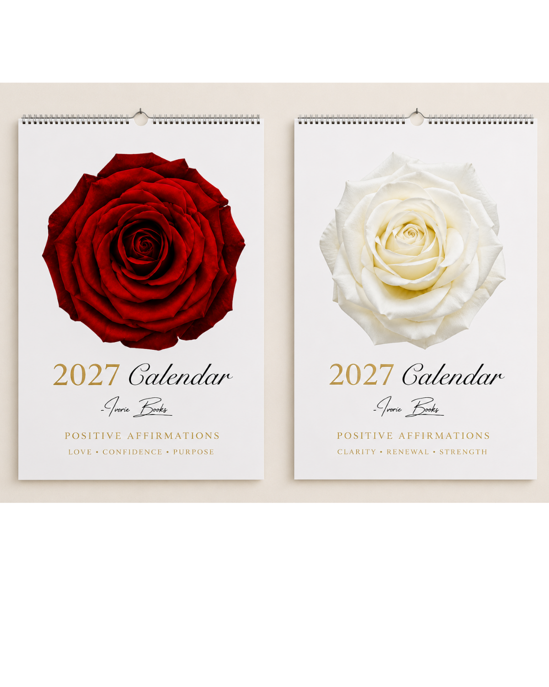Signature Rose 2027 Calendar Duo | A 2 Calendar Gift Set