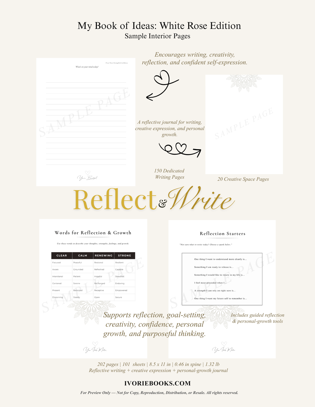 My Book of Ideas: White Rose Edition