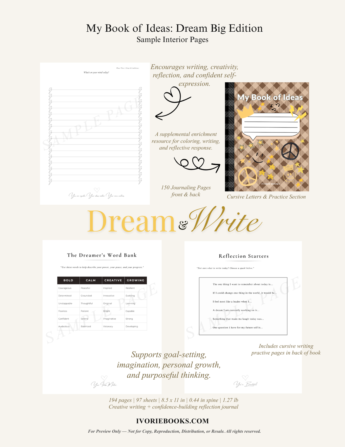 My Book of Ideas: Dream Big Edition